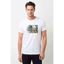 Lady Gaga Metal Rock Music Müzik Baskılı Beyaz Erkek Tshirt