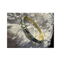 Aurelia Mystic Eye 24k Parıltılı Çelik El İşçiliği Nazar Esintili Bileklik Mavi