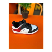 Cool Haykat Kısa Çocuk Bantlı Spor Ayakkabı Siyah / Kırmızı