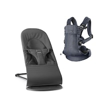 BabyBjörn 2'li Set Balance Soft Woven Jersey Tri-Fabric Dark Grey & Kanguru Harmony Mesh Antracite