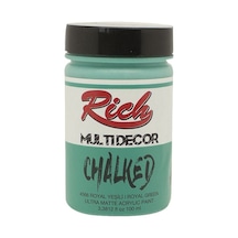 Rich Multidecor Chalked Akrilik Boya - 100Cc - Royal Yeşili - N:4