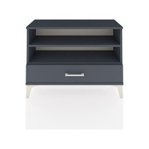 Arges Şifonyer 2 Raflı Tek Çekmeceli 88x30x64 Antrasit-antrasit Antrasit