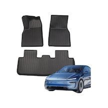 Tesla Juniper Paspas Takımı Ön Ve Arka Çizgili Desen Siyah