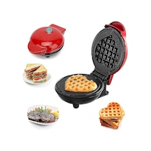 Mini Waffle Makinesi, Yuvarlak Waffle Makinesi, Waffle Makinesi, Mini Bireysel Waffle Makinesi Küçük Waffle Makinesi Yapışmaz Waffle Makinesi