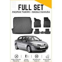 Renault Megane 2 Sedan 2006 Model Birebir Uyumlu Bagaj Havuzu+paspas Seti