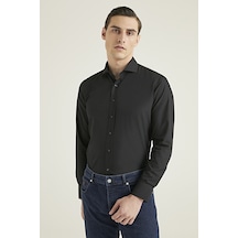 D'S Damat Ds Damat Slim Fit Siyah Düz Nano Care Gömlek 5HF02ORTSG01 Siyah D'S Damat Ds Damat Slim Fit Siyah Düz Nano Care Gömlek 5HF02ORTSG01 Siyah