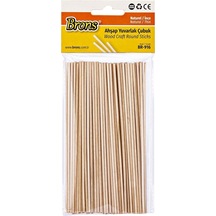Brons Yuvarlak Çubuk Naturel İnce Br-916 Çok Renkli
