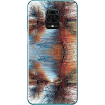 Redmi Note 9s Uyumlu Karışık Çizgiler Baskılı Silikon Kılıf Renkli