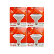 Tr 14w 100w Sarı Işık 3000k E27 Duylu Led Par30 Ampul, 4 Adet Diğer