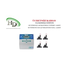 Hunter Kontrol Ünitesi Ve Selonoid Vana Seti 4-6 Istasyon Elc-6 Ist 6 Vana