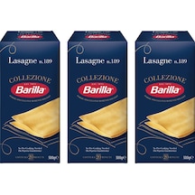 Barilla Lazanya Lasagne N.189 Sade Makarna 3 x 500 G