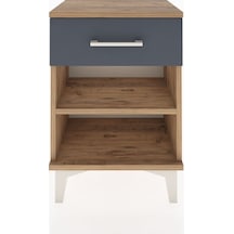 Arges Komodin Tek Raflı Tek Çekmeceli 44x30x64 Çam-antrasit Atlas Çam