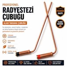 Profesyonel Radyestezi Çubuğu Su Arama Çubuğu Bakır Çubuk Radyastezi Çubuğu Su Boşluk Degerli Maden Enerji Hatları Tespiti Çakra Açma Meditasyon 0