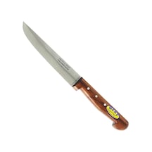Paslanmaz Bursa Mutfak, Ekmek Bıçağı 15,5 Cm, Ahşap Sap Gri