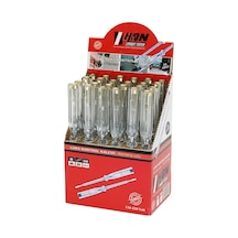Lüks Kontrol Kalemi - Yıldız Uç - Çelik C45 - 110-250 V