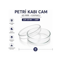 Labolist Kapaklı Petri Kabı Cam 60 MM