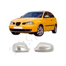 Seat Ibiza 2 Facelift Uyumlu 1999-2002 Krom Ayna Kapağı 2 Parça Paslanmaz Çelik