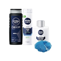 Lexroo Men Erkek Deep Dimension Duş Jeli 500ml, Hassas Tıraş Jeli Ve Tıraş Sonrası Balsam 100ml