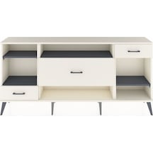 Arges Konsol 4 Raflı 3 Çekmeceli 176x30x83 Aytaşı-antrasit/aytaşı Antrasit/aytaşı