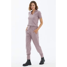 Sementa Cepli Bağcıklı Triko Pantolon - Gül 001