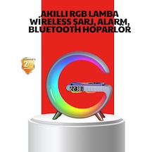 Kablosuz Şarjlı Atmosfer Lambası Bluetooth Hoparlör Ve Akıllı Alarm Özellikli Diğer