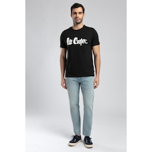 Lee Cooper London Normal Bel Dar Konik Kesim Daralan Paça Mavi Erkek Jean Pantolon-19630 DENİM