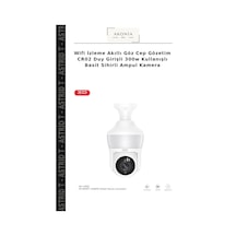 Wifi İzleme Akıllı Göz Cep Gözetim Cr02 Duy Girişli 300w Kullanışlı Basit Sihirli Ampul Kamera
