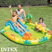 Intex 57166 Küçük Dino Şekilli Oyun Havuzu 191 X 152 X 58 Cm Çok Renkli