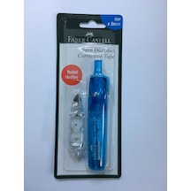 Faber Castell Şerit Düzeltici 6mx5mm. Yedek Hediyeli Mavi
