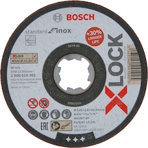 Bosch X-Lock Standart For Inox 115x1.6 Düz Kesici Disk