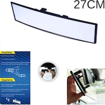 Ayna Makaslı Geçmeli İlave İç Dikiz Kör Nokta Aynası Bombeli Geniş Açı Üniversal Siyah 27cm 3r-270c