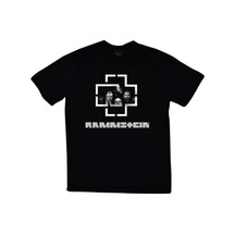 Rammstein Baskılı Unisex %100 Pamuk Siyah T-shirt SIYAH