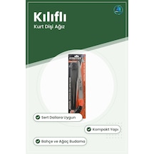 Kılıflı Kurt Dişi Budama Testeresi Bahçe Ağaç Dalı Kesme Sert Dal