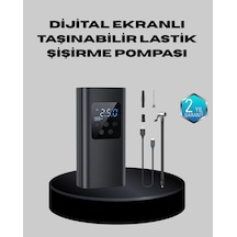 Taşınabilir 80w Kablosuz Lastik Şişirme Pompası Dijital Ekranlı