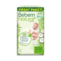 Bebek Bezi Midi 3 Beden Fırsat Paketi 56 Adet