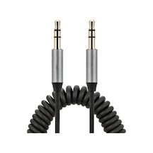 Griffin Spiral Araç Ses Aktarım Kablosu Aux Kablo 2/3Mm-Siyah