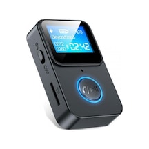 Mikro Hafıza Kart Girişli Bluetooth 5.0 Ses Alıcısı Verici Led Ekranlı Mp3 Çalar