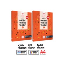 6.sınıf Meb Beceri Temelli Testler 1 Ve 2. Kitap Seti Örnek Soru Bankası Renkli Baskı Baskı Ücreti