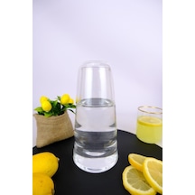Digithome Cam Kapaklı Başucu Su Ve Meşrubat Sürahisi Karaf Şişe 750 Ml 04145 C1-1-154