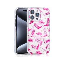 Mobilteam Apple iPhone 16 Pro Uyumlu Kılıf Magsafe Şarj Özellikli Stilo Kapak-pembe Pembe