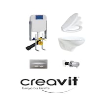 Creavit Tp320 Gömme Rezervuar Seti 5 Parça Yavaş Kapanırlı