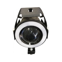 Motosiklet Sis Farı 1adet U7 3 Mod Uzun-kısa-çakar 7 Renk Angel