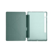 Newface - 299 - Samsung Galaxy X510 Tab S9 Fe 11 Kılıf Kalemlikli Mars Tablet Kılıfı - - Metemıx - Koyu Yeşil