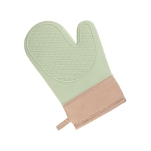 1 Adet Silikon Fırın Eldiveni Anti-haşlanma Kaymaz Kalın Pamuk Astar Uzun Isıya Dayanıklı Mikrodalga Eldiven Mutfak Pişirme Malzemeleri A