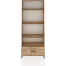 Arges Dolap 4 Raflı Tek Çekmeceli 88x30x221 Çam-çam Çam