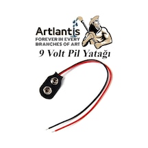 9 Volt Pil Yatağı 1 Adet 9v Pil Yuvası İkili 9v Pil Başlığı Pil Tutucu Okul Hobi Elektrik Deney