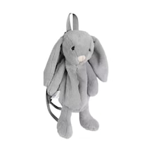 Dada Peluş Çanta Tavşan Gri 45 Cm Çok Renkli