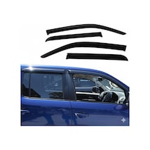 Volkswagen Amarok 2022+ Cam Rüzgarlığı Seti 4 Parça Yan Cam Rüzgarlığı Parlak Siyah