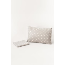 Soley Mix & Match Hearts %100 Pamuk Tek Kişilik Çarşaf Seti Gri