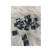 Sanatsal Kristal Mozaik Ks-47 23x23mm Siyah Gümüş Art 250gr
